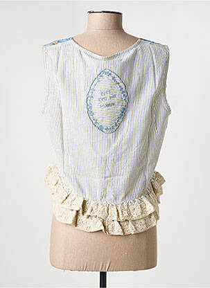Gilet sans manche coupe cintrée bleu RHUM RAISIN femme