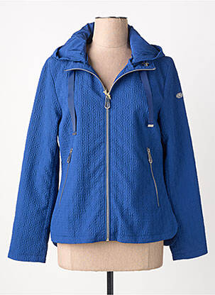Coupe-vent poches a capuche bleu VIRGINIA BLU' femme