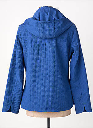 Coupe-vent manches longues a capuche bleu VIRGINIA BLU' femme