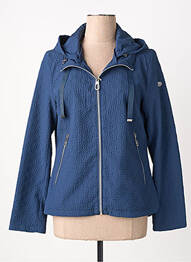 Coupe-vent poches a capuche bleu fonce VIRGINIA BLU' femme