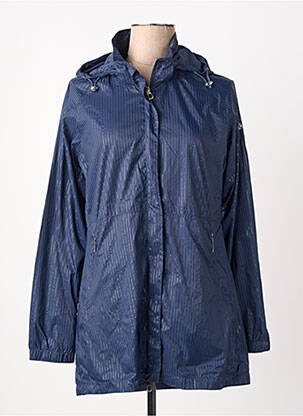 Coupe-vent poches a capuche bleu VIRGINIA BLU' femme