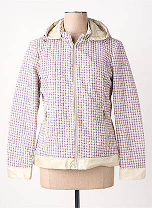 Doudoune poches a capuche beige VIRGINIA BLU' femme