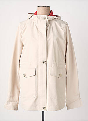 Imperméable manches longues a capuche beige VIRGINIA BLU' femme