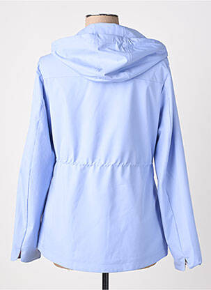 Imperméable fermeture zippée sur le devant a capuche bleu VIRGINIA BLU' femme