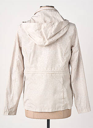 Coupe-vent manches longues a capuche beige VIRGINIA BLU' femme
