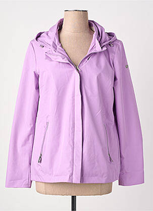 Imperméable manches longues a capuche violet VIRGINIA BLU' femme
