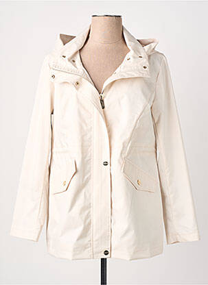 Imperméable manches longues a capuche beige VIRGINIA BLU' femme