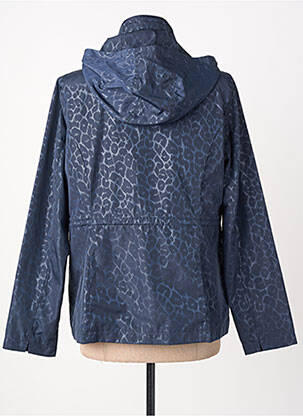 Imperméable manches longues a capuche bleu VIRGINIA BLU' femme