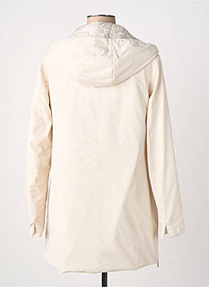 Parka capuche a capuche beige VIRGINIA BLU' femme