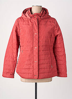 Doudoune manches longues a capuche rouge VIRGINIA BLU' femme