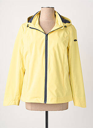 Imperméable manches longues a capuche jaune VIRGINIA BLU' femme