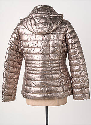 Doudoune poches a capuche argent VIRGINIA BLU' femme