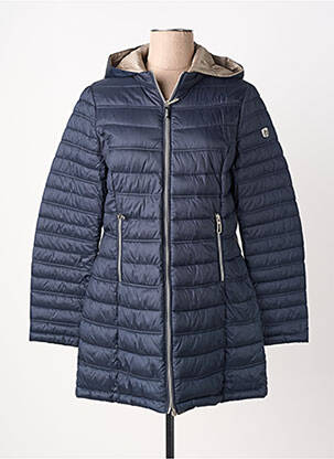 Doudoune manches longues a capuche bleu VIRGINIA BLU' femme