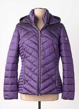 Doudoune manches longues a capuche violet VIRGINIA BLU' femme