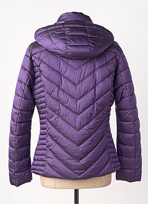 Doudoune manches longues a capuche violet VIRGINIA BLU' femme