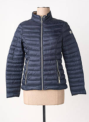 Doudoune manches longues sans capuche bleu fonce VIRGINIA BLU' femme