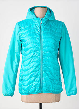 Doudoune manches longues a capuche bleu VIRGINIA BLU' femme