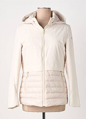 Parka manches longues a capuche beige VIRGINIA BLU' femme