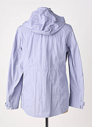 Imperméable fermeture zippée sur le devant a capuche bleu VIRGINIA BLU' femme