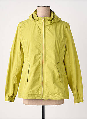 Imperméable fermeture zippée sur le devant a capuche vert VIRGINIA BLU' femme