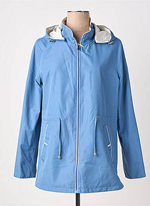 Parka manches longues a capuche bleu VIRGINIA BLU' femme