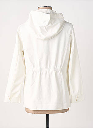 Coupe-vent poches a capuche blanc IL GRANCHIO femme