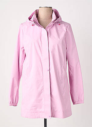 Coupe-vent poches a capuche rose clair IL GRANCHIO femme
