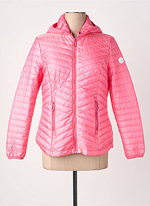 Doudoune manches longues a capuche rose IL GRANCHIO femme