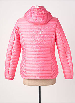 Doudoune manches longues a capuche rose IL GRANCHIO femme