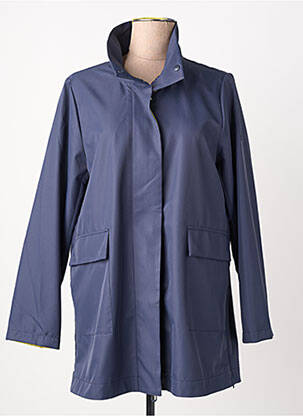 Imperméable manches longues sans capuche bleu VIRGINIA BLU' femme