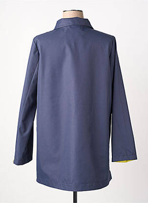 Imperméable manches longues sans capuche bleu VIRGINIA BLU' femme