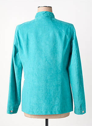Veste casual tissage suedine vert VIRGINIA BLU' femme