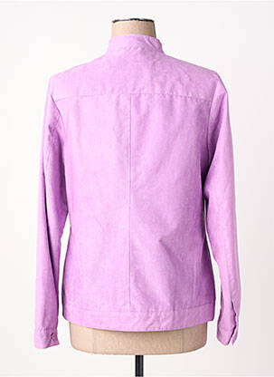 Veste casual tissage suedine violet VIRGINIA BLU' femme