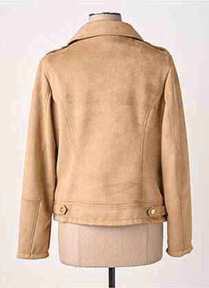Veste casual tissage suedine marron VIRGINIA BLU' femme
