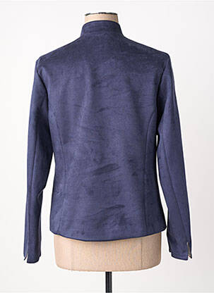 Veste casual tissage suedine bleu VIRGINIA BLU' femme