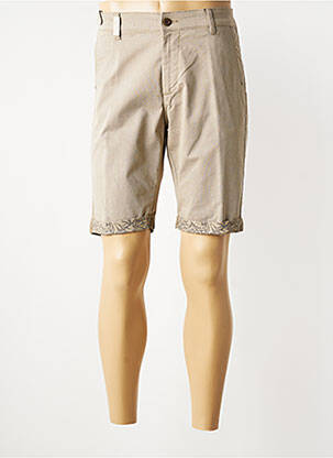 Bermuda taille à pinces taille normale beige SEA BARRIER homme