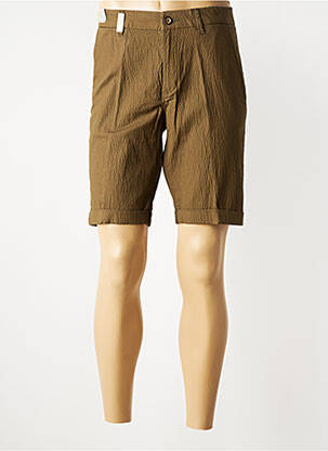 Bermuda taille à pinces taille normale marron SEA BARRIER homme