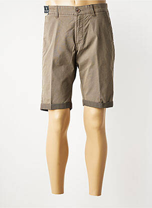 Bermuda taille à pinces taille normale marron SEA BARRIER homme