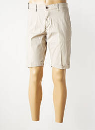Bermuda taille à pinces taille normale beige SEA BARRIER homme