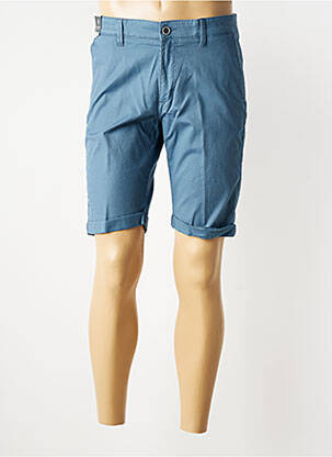 Bermuda taille à pinces taille normale bleu SEA BARRIER homme