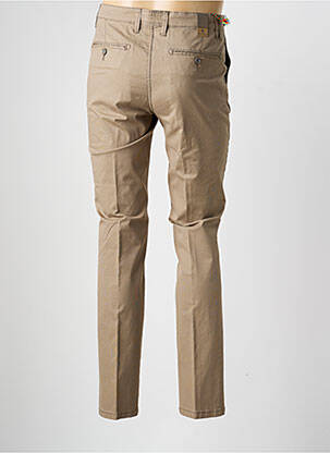 Pantalon chino tissage popeline taille normale marron SEA BARRIER homme