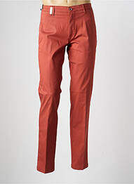Pantalon chino tissage chiné taille normale orange SEA BARRIER homme