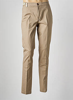 Pantalon chino tissage popeline taille normale marron SEA BARRIER homme