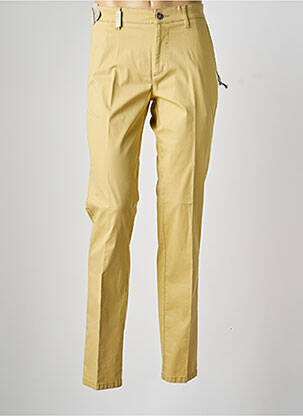 Pantalon chino tissage popeline taille normale jaune SEA BARRIER homme