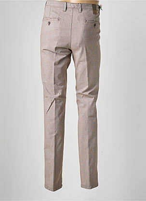 Pantalon chino tissage chiné taille normale marron SEA BARRIER homme