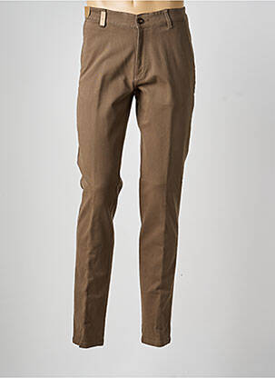 Pantalon chino tissage popeline taille normale marron SEA BARRIER homme