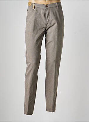 Pantalon chino tissage chiné taille normale gris SEA BARRIER homme