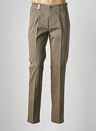 Pantalon chino tissage chiné taille normale marron SEA BARRIER homme