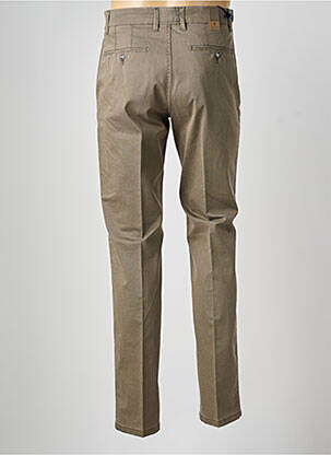 Pantalon chino tissage chiné taille normale marron SEA BARRIER homme