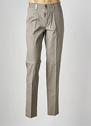 Pantalon chino fermeture zippée sous rabat boutonné taille normale marron SEA BARRIER femme